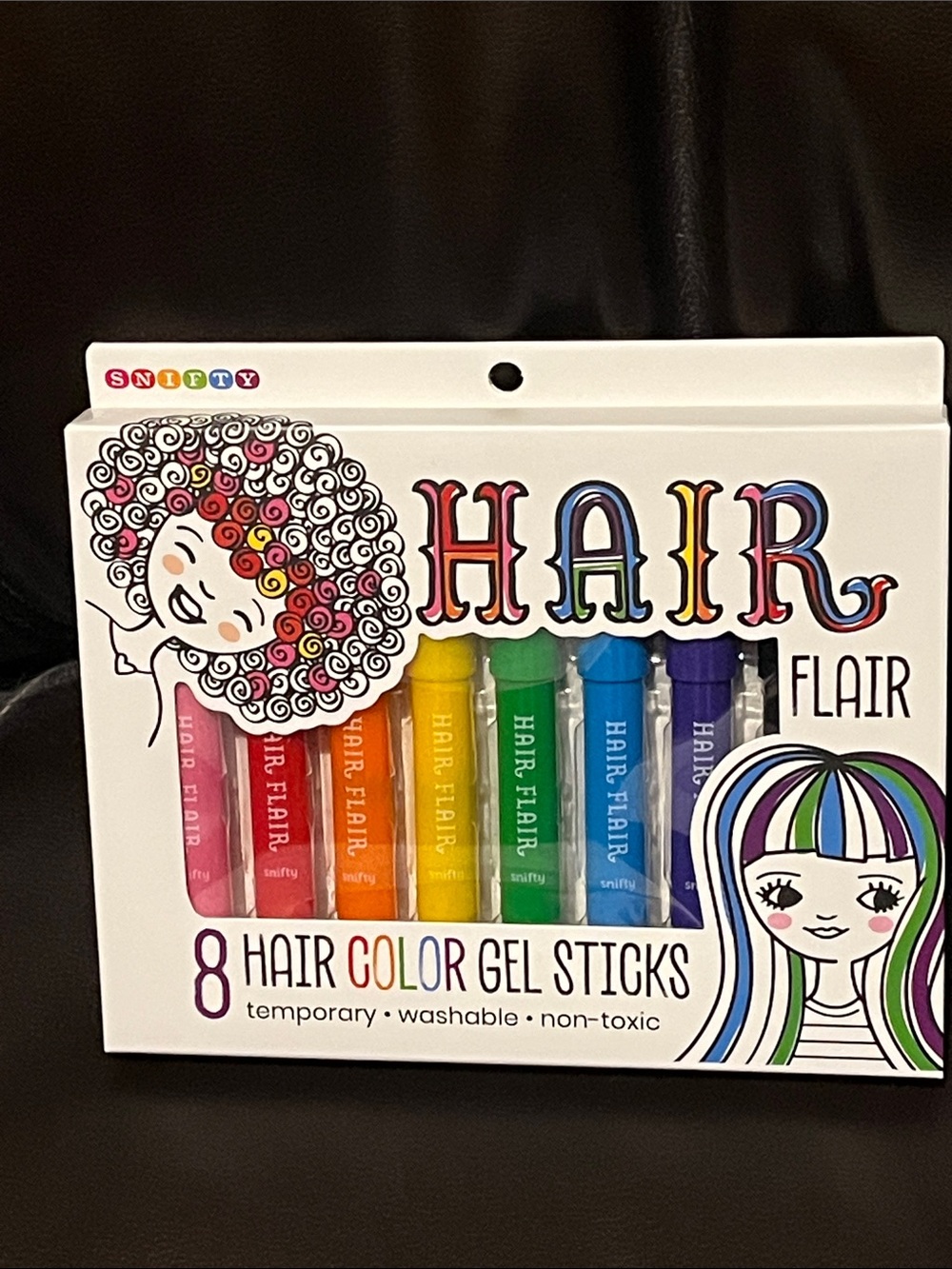 HAIR FLAIR hair color gel sticks from Snifty- 8-pk, NIB